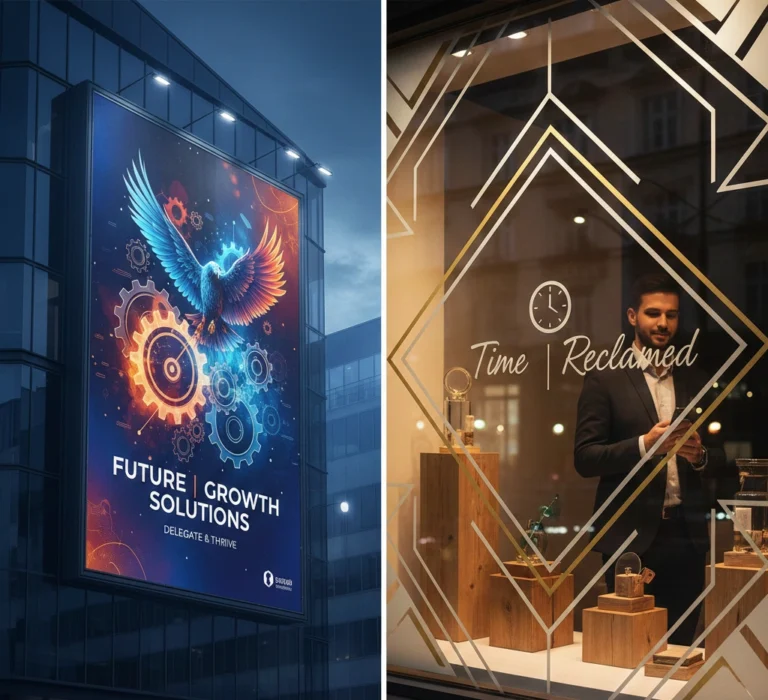 Produkcja banerów i elementów reklamowych
